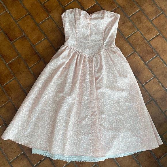 Vintage Handmade Sweetheart Dress Sz 9 - Picture 2 of 8